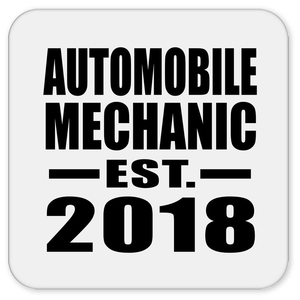 Automobile Mechanic Established EST. 2018 - Drink Coaster