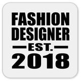 Fashion Designer Established EST. 2018 - Drink Coaster