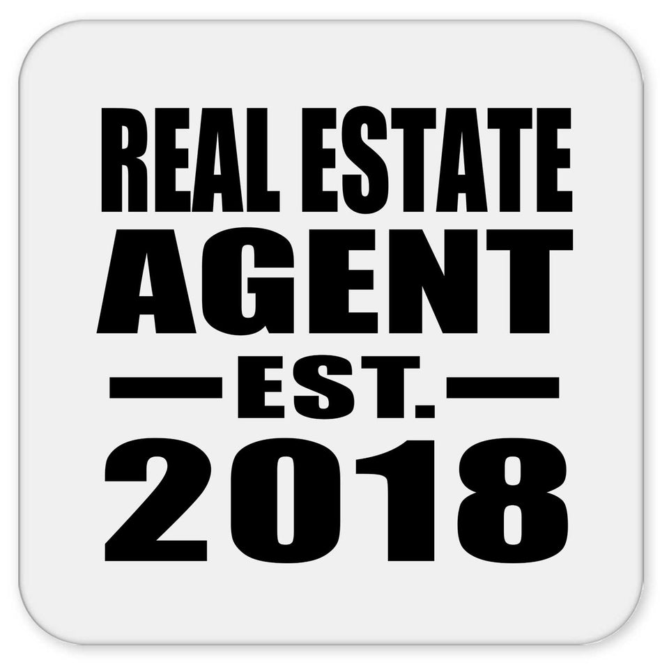 Real Estate Agent Established EST. 2018 - Drink Coaster