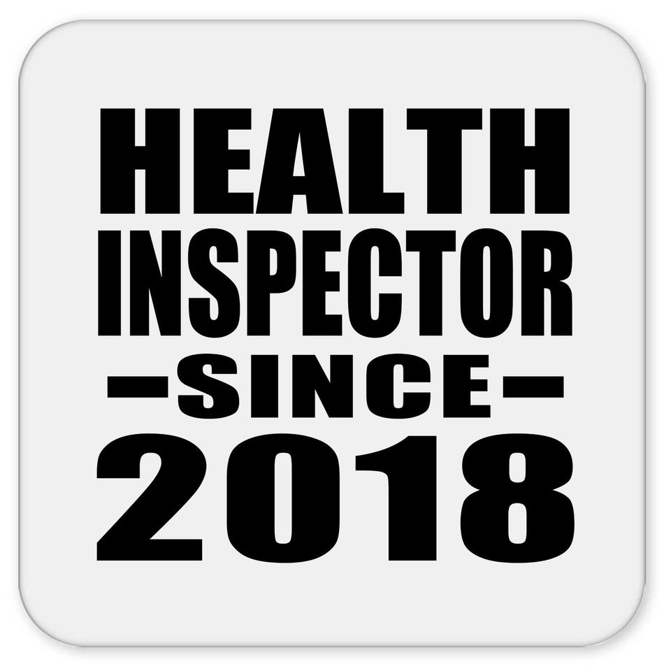 Health Inspector Since 2018 - Drink Coaster