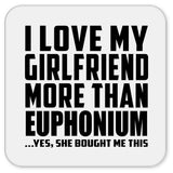 I Love My Girlfriend More Than Euphonium - Drink Coaster