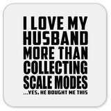 I Love My Husband More Than Collecting Scale Modes - Drink Coaster