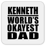 Kenneth World's Okayest Dad - Drink Coaster