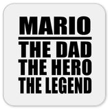 Mario The Dad The Hero The Legend - Drink Coaster