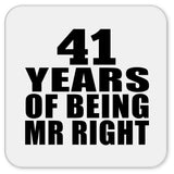 41st Anniversary 41 Years Of Being Mr Right - Drink Coaster
