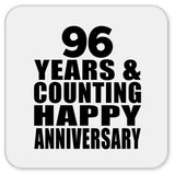 Happy 96th Anniversary 96 Years & Counting - Drink Coaster