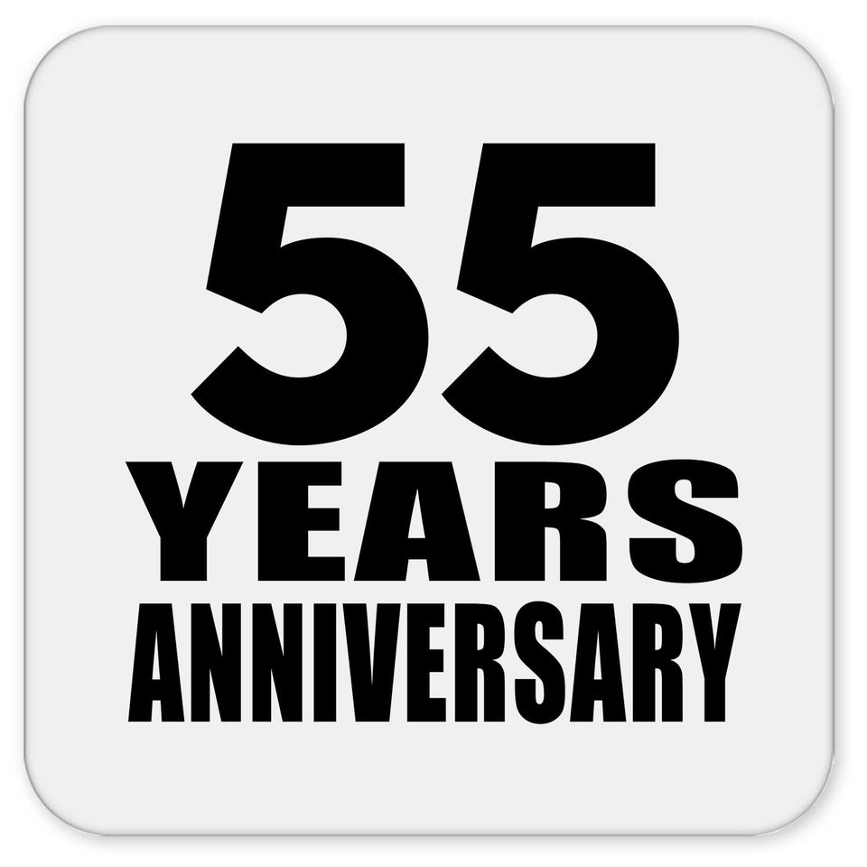 55th Anniversary 55 Years - Drink Coaster