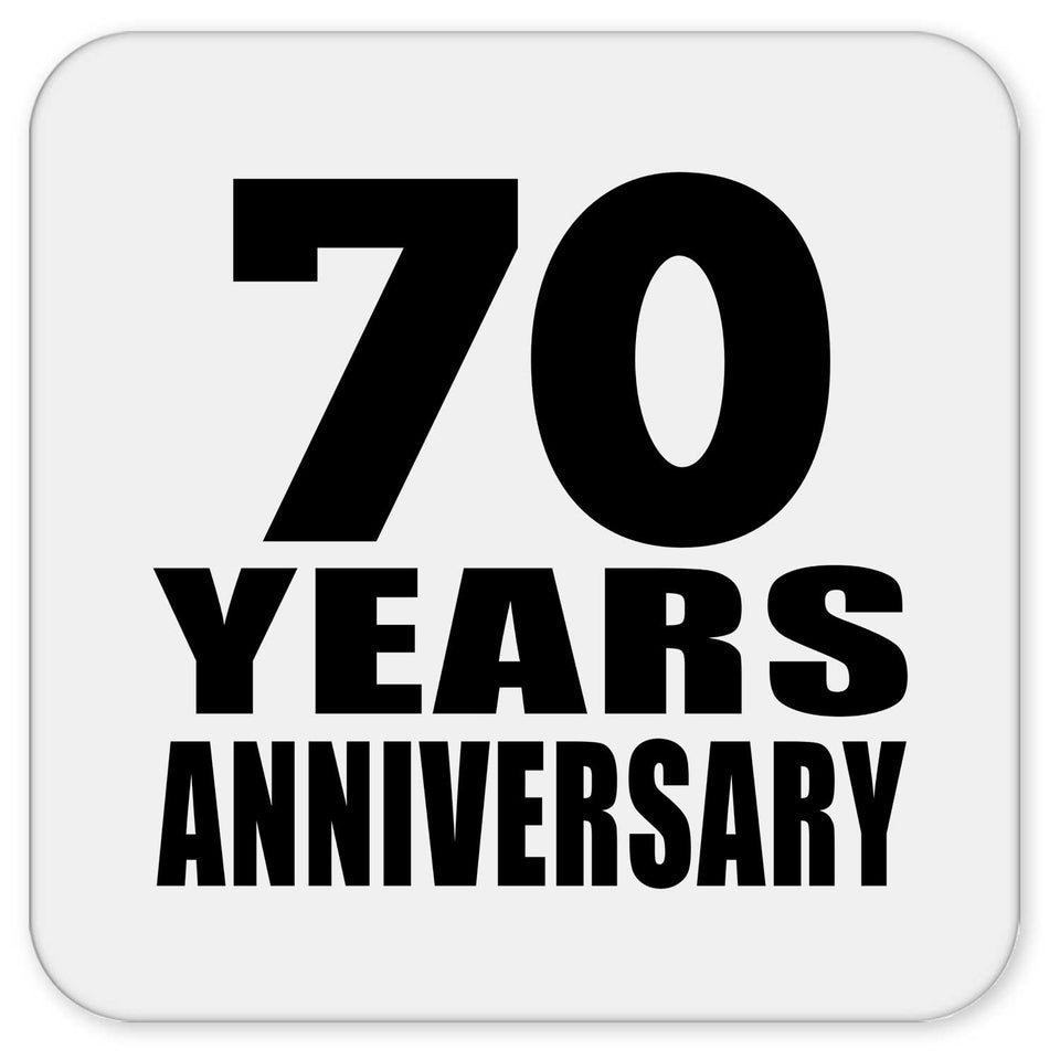 70th Anniversary 70 Years - Drink Coaster