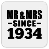 90th Anniversary Mr & Mrs Since 1934 - Drink Coaster
