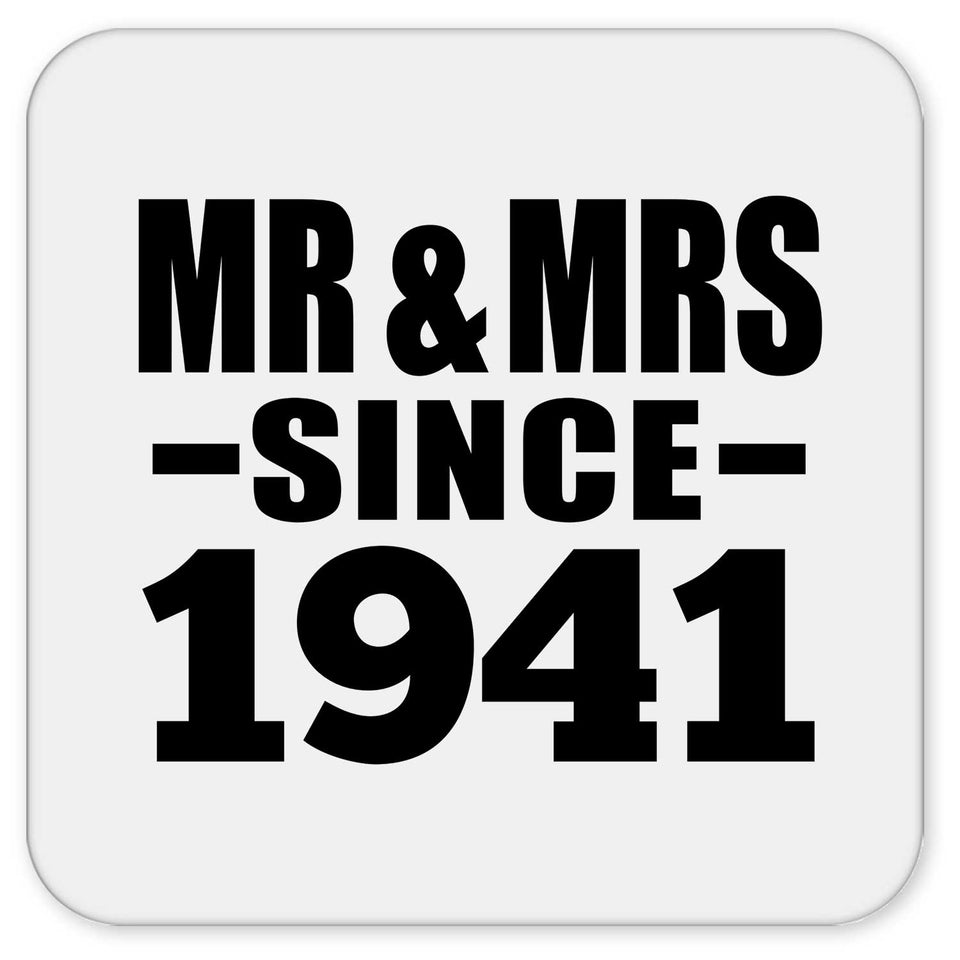 83rd Anniversary Mr & Mrs Since 1941 - Drink Coaster