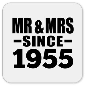 69th Anniversary Mr & Mrs Since 1955 - Drink Coaster