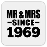 55th Anniversary Mr & Mrs Since 1969 - Drink Coaster