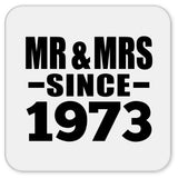 51st Anniversary Mr & Mrs Since 1973 - Drink Coaster