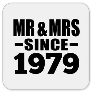 45th Anniversary Mr & Mrs Since 1979 - Drink Coaster