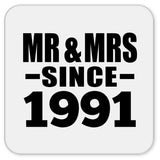 33rd Anniversary Mr & Mrs Since 1991 - Drink Coaster
