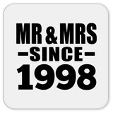 26th Anniversary Mr & Mrs Since 1998 - Drink Coaster