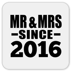 8th Anniversary Mr & Mrs Since 2016 - Drink Coaster