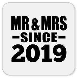 5th Anniversary Mr & Mrs Since 2019 - Drink Coaster
