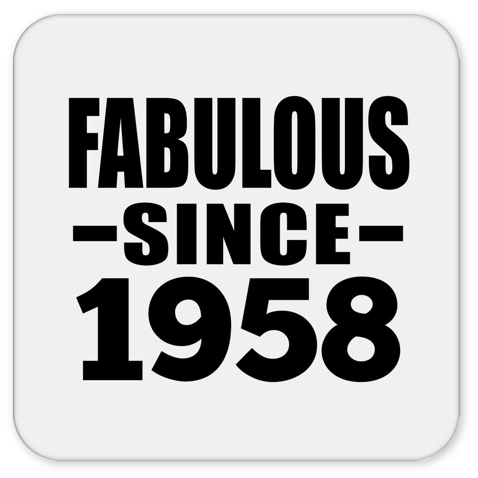 66th Birthday Fabulous Since 1958 - Drink Coaster