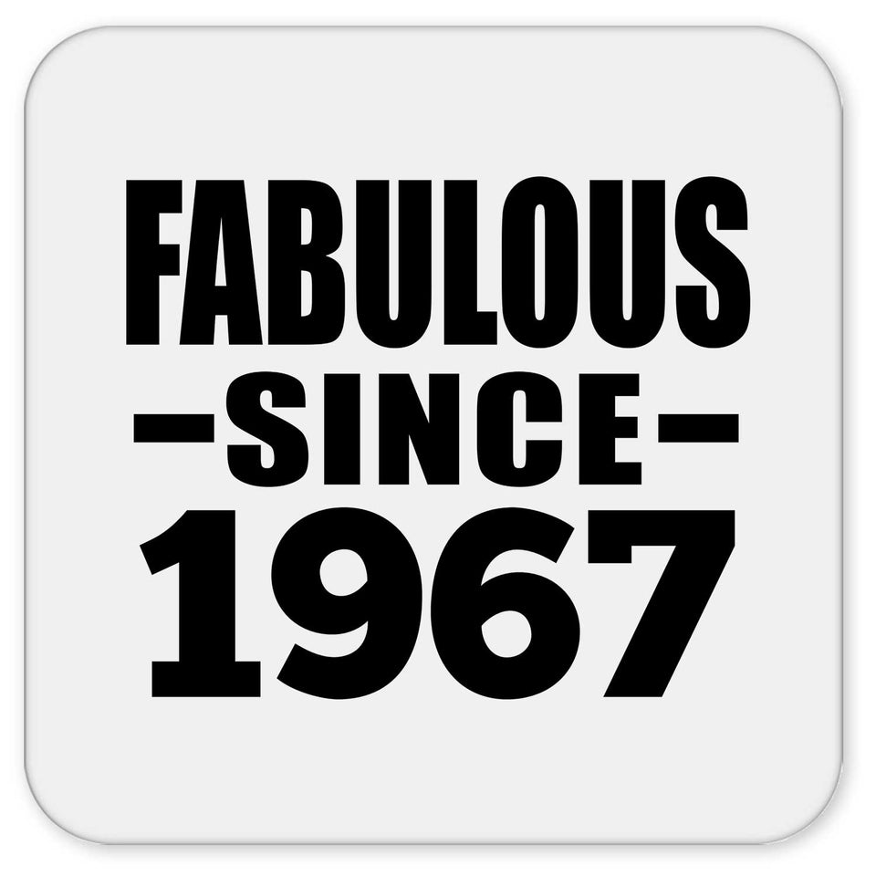 57th Birthday Fabulous Since 1967 - Drink Coaster
