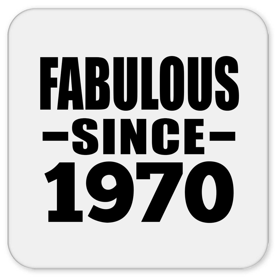 54th Birthday Fabulous Since 1970 - Drink Coaster