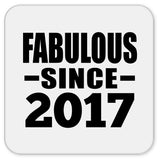 7th Birthday Fabulous Since 2017 - Drink Coaster