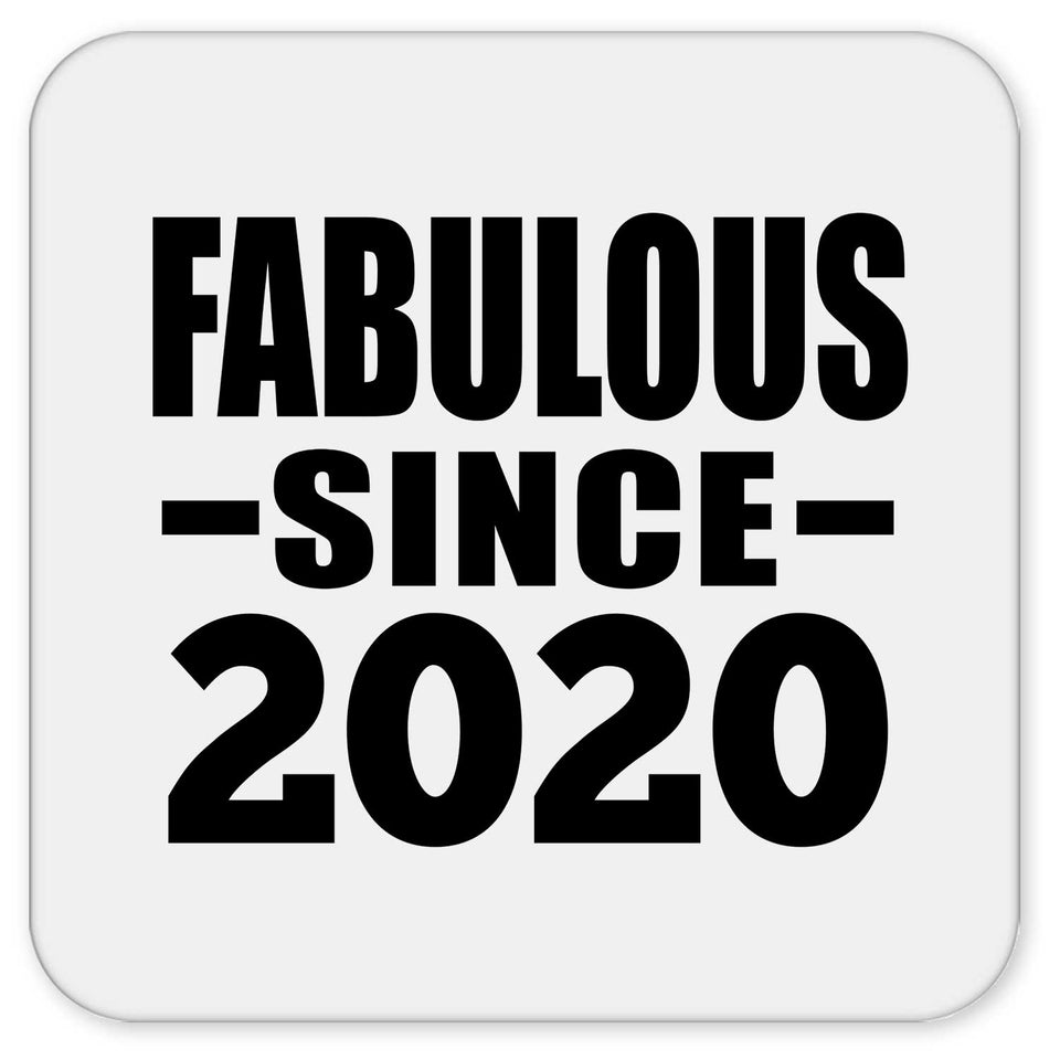 4th Birthday Fabulous Since 2020 - Drink Coaster