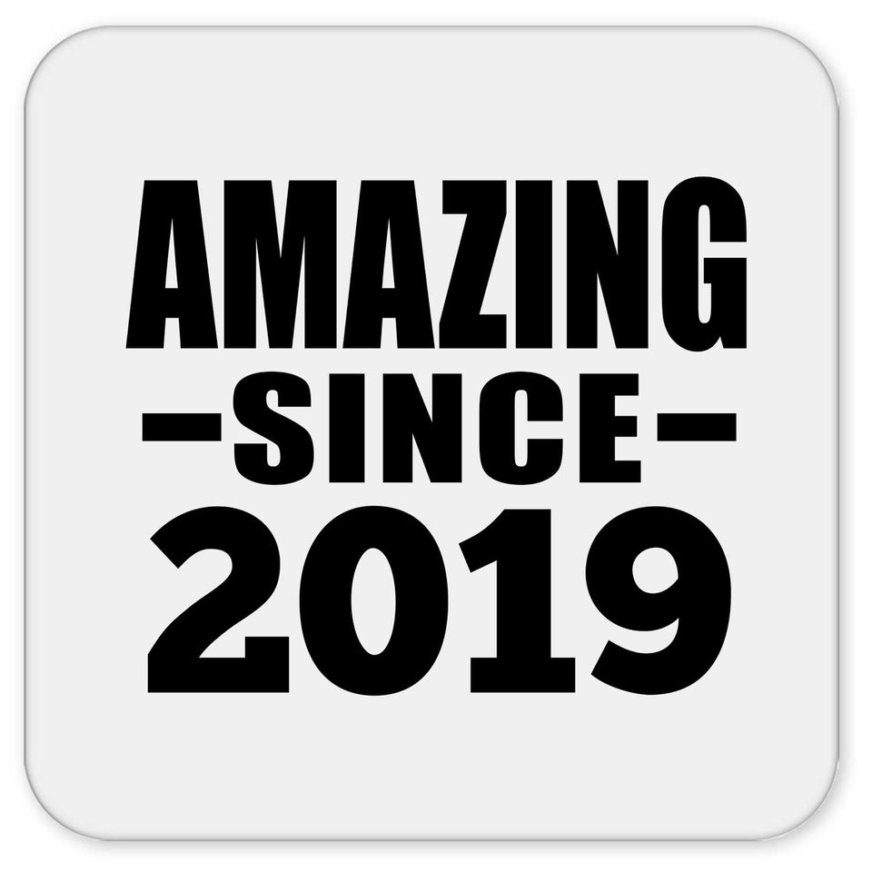 5th Birthday Amazing Since 2019 - Drink Coaster