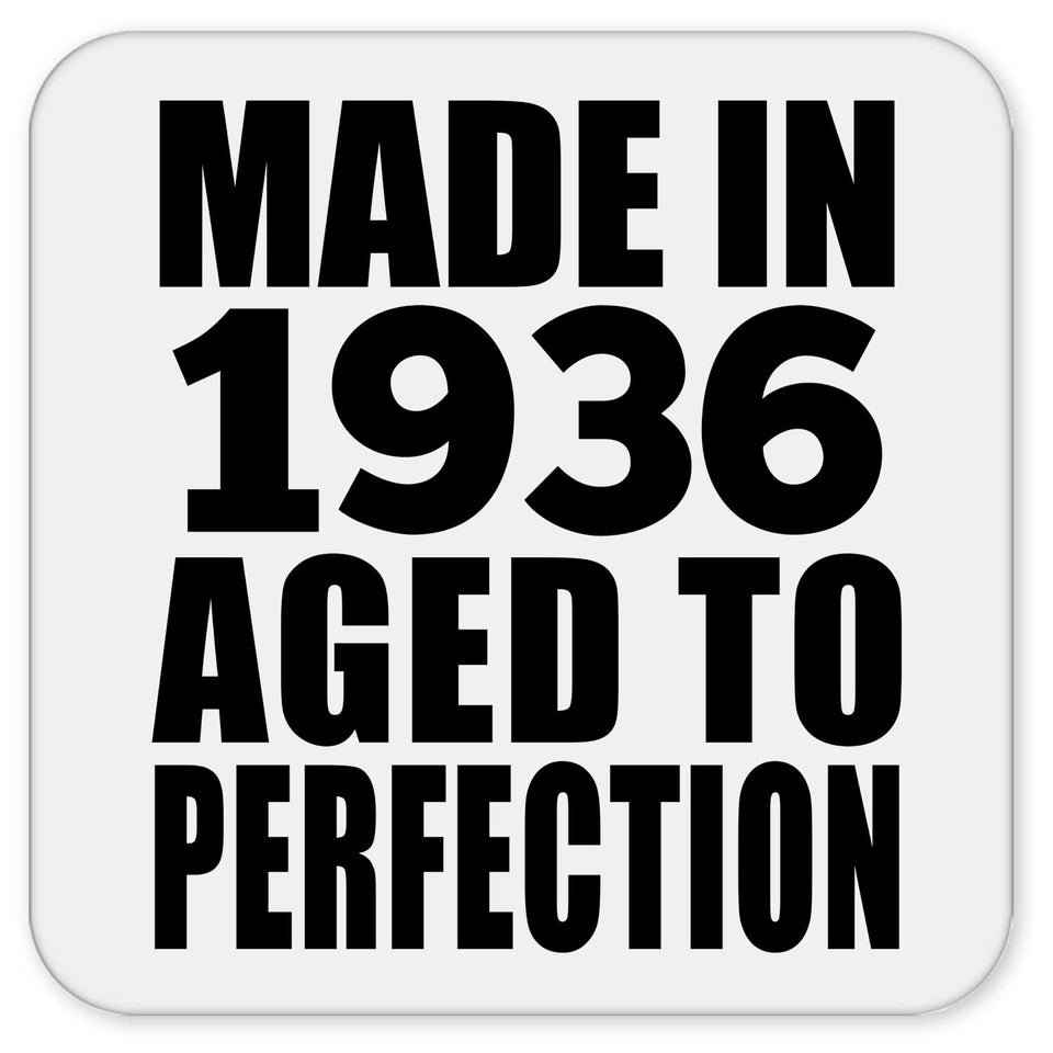 88th Birthday Made In 1936 Aged to Perfection - Drink Coaster