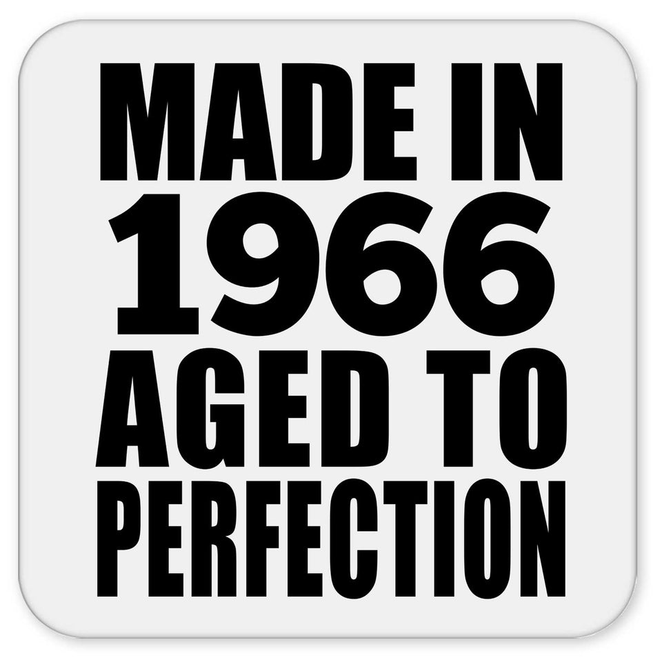 58th Birthday Made In 1966 Aged to Perfection - Drink Coaster