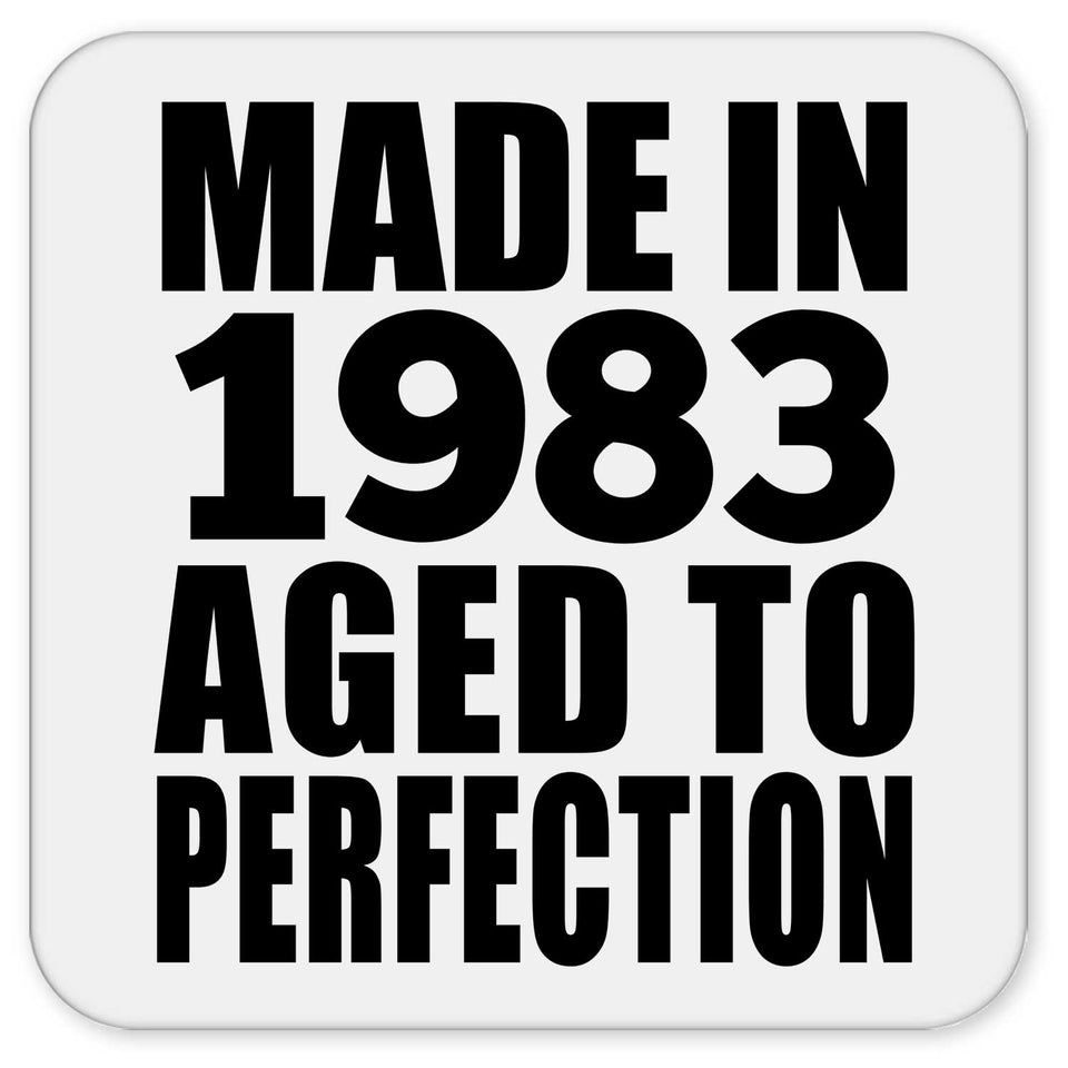 41st Birthday Made In 1983 Aged to Perfection - Drink Coaster