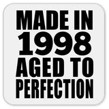 26th Birthday Made In 1998 Aged to Perfection - Drink Coaster