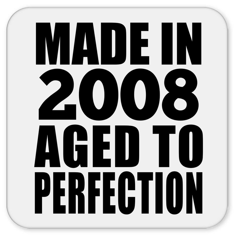 16th Birthday Made In 2008 Aged to Perfection - Drink Coaster