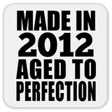 12th Birthday Made In 2012 Aged to Perfection - Drink Coaster