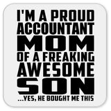 Proud Accountant Mom Of Awesome Son - Drink Coaster