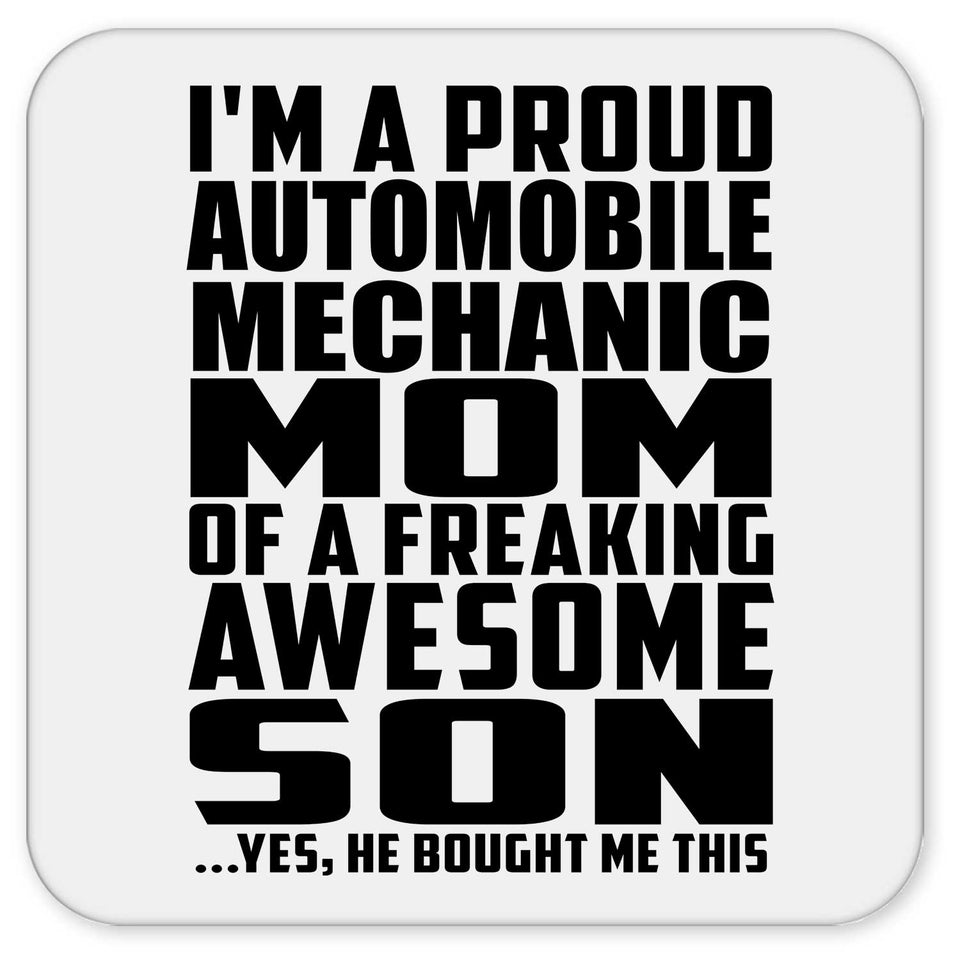 Proud Automobile Mechanic Mom Of Awesome Son - Drink Coaster