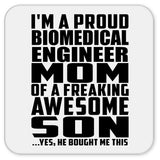 Proud Biomedical Engineer Mom Of Awesome Son - Drink Coaster