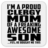 Proud Clergy Mom Of Awesome Son - Drink Coaster