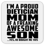 Proud Dietician Mom Of Awesome Son - Drink Coaster