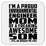 Proud Environmental Engineer Mom Of Awesome Son - Drink Coaster