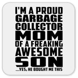 Proud Garbage Collector Mom Of Awesome Son - Drink Coaster