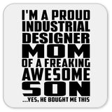 Proud Industrial Designer Mom Of Awesome Son - Drink Coaster
