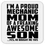 Proud Mechanic Mom Of Awesome Son - Drink Coaster