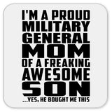 Proud Military General Mom Of Awesome Son - Drink Coaster