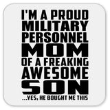 Proud Military Personnel Mom Of Awesome Son - Drink Coaster