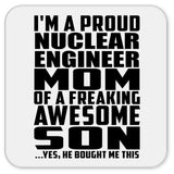 Proud Nuclear Engineer Mom Of Awesome Son - Drink Coaster