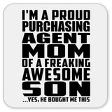 Proud Purchasing Agent Mom Of Awesome Son - Drink Coaster