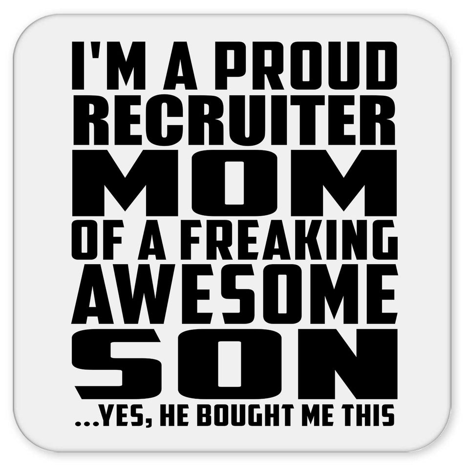 Proud Recruiter Mom Of Awesome Son - Drink Coaster