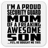 Proud Security Guard Mom Of Awesome Son - Drink Coaster