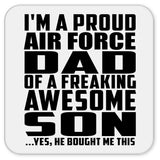 Proud Air Force Dad Of Awesome Son - Drink Coaster